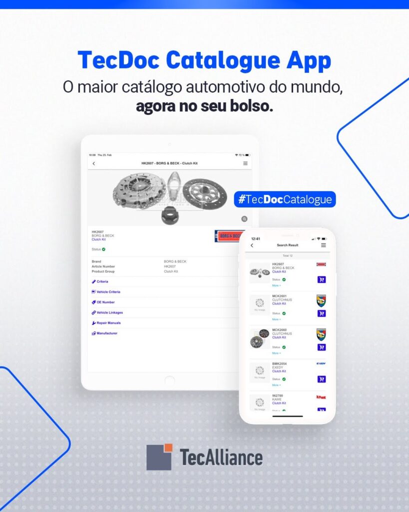 O maior catálogo automotivo do mundo, agora no seu bolso